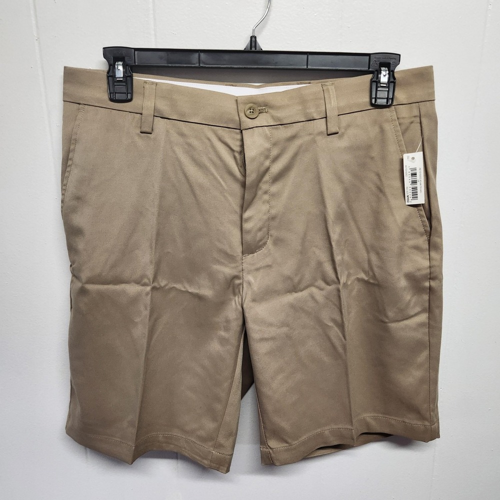 Amazon Essentials Shorts Mens 34 Khaki Brown Slim‎ Fit Casual Chino Stretch NWT